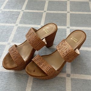 GUC Rattan Heel Sandals - Stuart Weitzman